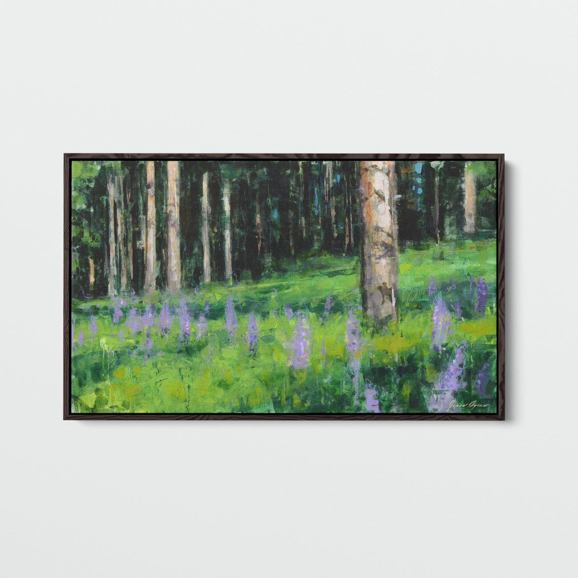 Purple Lupines Among the Pines