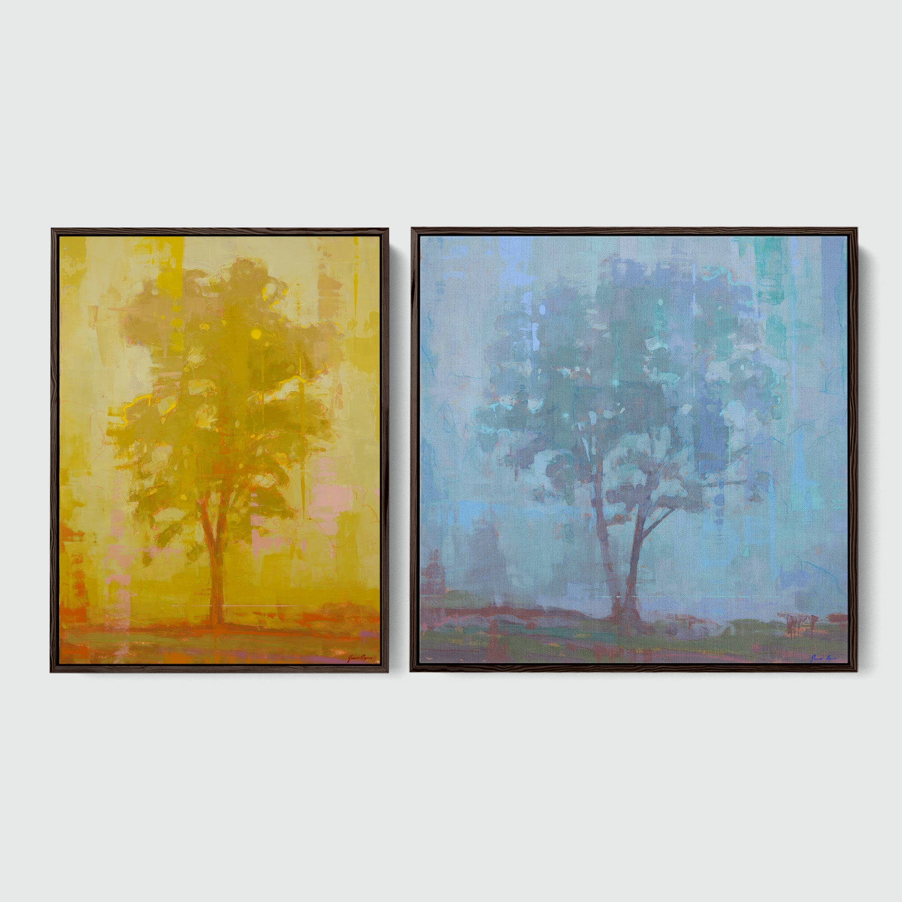 Harmony and Contrast - Diptych